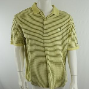 Masters Collection Golf Polo Shirt Men's Size Large‎ Yellow Pima Cotton